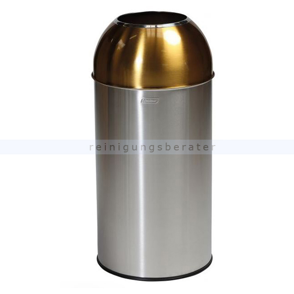 Mülleimer Probbax Recycling mit Einwurfloch 40 L matt/gelb