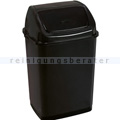 Mülleimer RIF BASIC Abfalleimer quadratisch schwarz 35 L