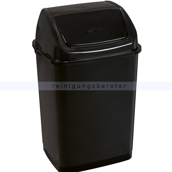 Mülleimer RIF BASIC Abfalleimer quadratisch schwarz 35 L