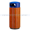 Mülleimer Rossignol Abfallbehälter Zeno Holz/blau 60 L
