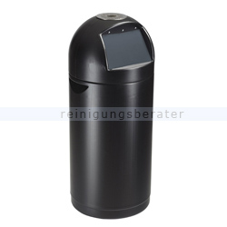 Mülleimer Rossignol Cyvomax mit Einwurfklappe 52 L schwarz