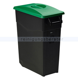 Mülleimer Rossignol Movatri fahrbar 65 L schwarz-grün