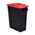 Zusatzbild Mülleimer Rossignol Movatri fahrbar 65 L schwarz-rot