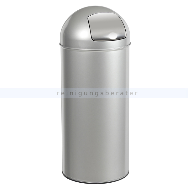 Mülleimer Rossignol Push Stahl 45 L metallgrau