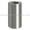 Mülleimer Rubbermaid Atrium Aluminium Abfallbehälter 133 L