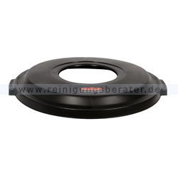 Mülleimer Rubbermaid Atrium Deckel Schwarz