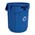 Zusatzbild Mülleimer Rubbermaid Brute Container blau 76 L