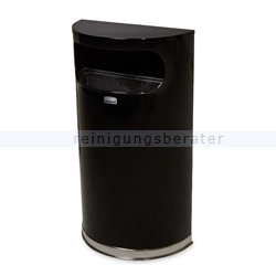 Mülleimer Rubbermaid Designer halbrund 34 L schwarz