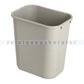 Mülleimer Rubbermaid Rechteckiger Abfallbehälter 26,6 L Grau