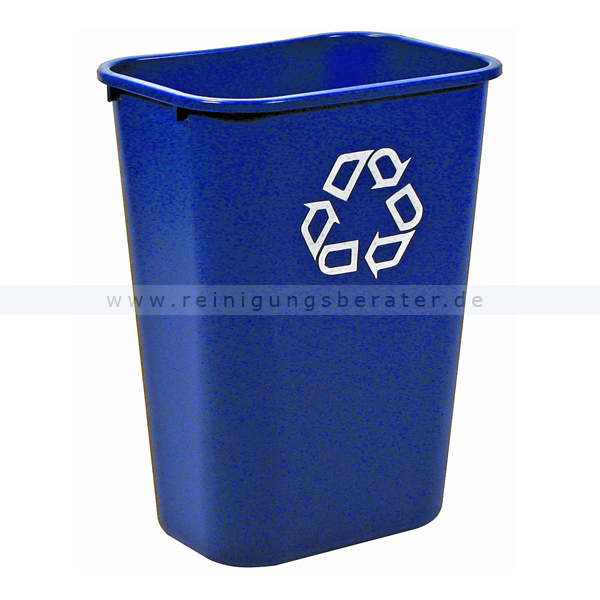 Mülleimer Rubbermaid Rechteckiger Abfallbehälter 39 L Blau