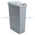 Mülleimer Rubbermaid Slim Jim Combo 87 L Grau