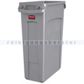 Mülleimer Rubbermaid Slim Jim mit Luftschlitze 87 L grau