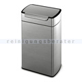 Mülleimer Simplehuman rechteckig Touch-Bar Bin 40 L