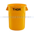 Mülleimer Trust THOR runder Behälter 121 L gelb