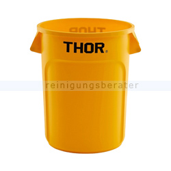Mülleimer Trust THOR runder Behälter 121 L gelb