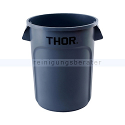 Mülleimer Trust THOR runder Behälter 121 L grau