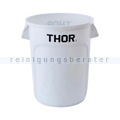 Mülleimer Trust THOR runder Behälter 166 L weiß