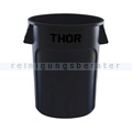 Mülleimer Trust THOR runder Behälter 208 L schwarz