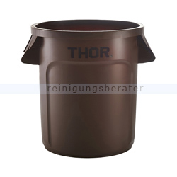 Mülleimer Trust THOR runder Behälter 38 L braun