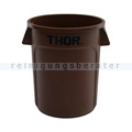 Mülleimer Trust THOR runder Behälter 75 L braun