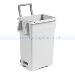 Mülleimer TTS Behälter Kunststoff 70 L weiß ohne Deckel