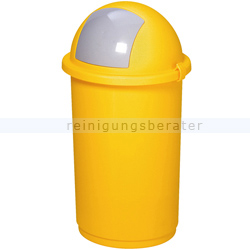 Mülleimer VAR Abfallbehälter Pushbin 50 L gelb
