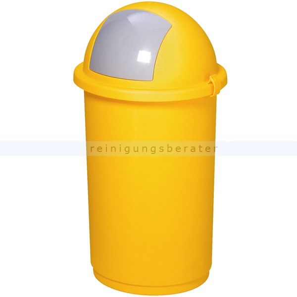 Mülleimer VAR Abfallbehälter Pushbin 50 L gelb