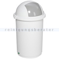 Mülleimer VAR Abfallbehälter Pushbin 50 L weiß