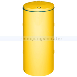 Mülleimer VAR Abfallsammler kompakt Doppeltür 120 L gelb