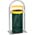 Zusatzbild Mülleimer VAR RB 001 Rohrbogenständer 65 L moosgrün