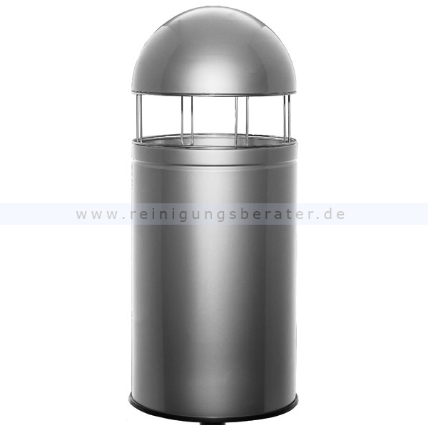 Mülleimer Wesco Big Cap 120 L neusilber