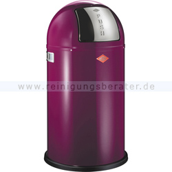 Mülleimer Wesco Pushboy 50 L brombeer