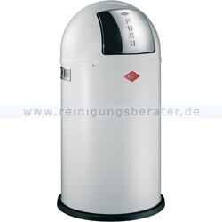 Mülleimer Wesco Pushboy 50 L weiß