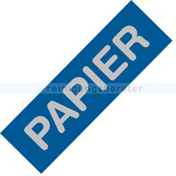 Mülleimer Zubehör Alicante blau Label Papier
