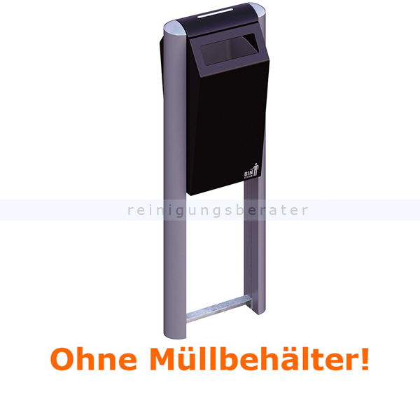 Mülleimer Zubehör BINsystem Aluminiumprofil 2 Stück