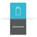 Mülleimer Zubehör Simplehuman Magnetschild aluminium