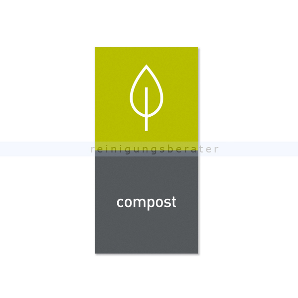 Mülleimer Zubehör Simplehuman Magnetschild compost