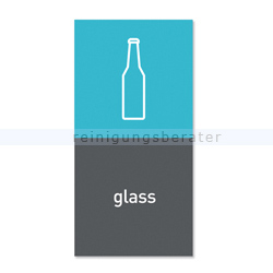 Mülleimer Zubehör Simplehuman Magnetschild glass