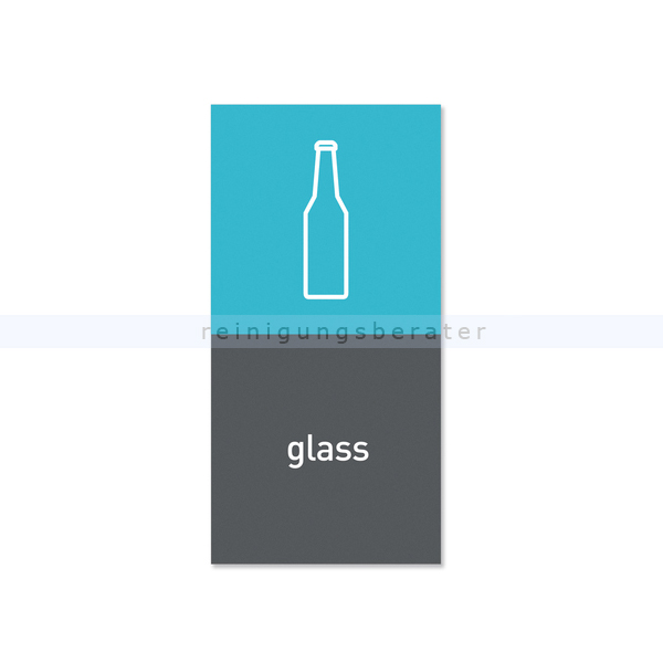Mülleimer Zubehör Simplehuman Magnetschild glass