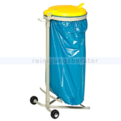 Müllsackständer VAR WSR 120 Müllsackhalter fahrbar gelb