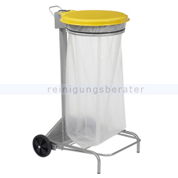 Müllsackständer Rossignol Collecroule Stahl 110 L gelb/grau