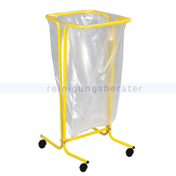 Müllsackständer Rossignol Tubag mobil Stahl 110 L gelb