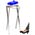 Zusatzbild Müllsackständer VAR Scherenständer mit Fußpedal 120 L blau