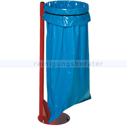 Müllsackständer VAR Standgerät mit Bodenfestigung rot