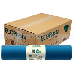 Müllsäcke EcoPlasta blau 120 L 33 my Typ 60 10 Rollen/Karton