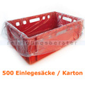 Müllsäcke HDPE Einlegesäcke für E2 und E3 Kisten 500 Stück