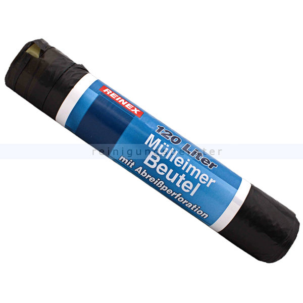 Müllsäcke Reinex Pack Müllbeutel 120 L schwarz 10 Stück