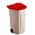 Zusatzbild Mülltonne 110 L beige mit Deckel in rot