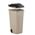 Zusatzbild Mülltonne 110 L beige mit Deckel in schwarz