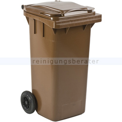 Mülltonne ESE Kunststoff 120 L braun